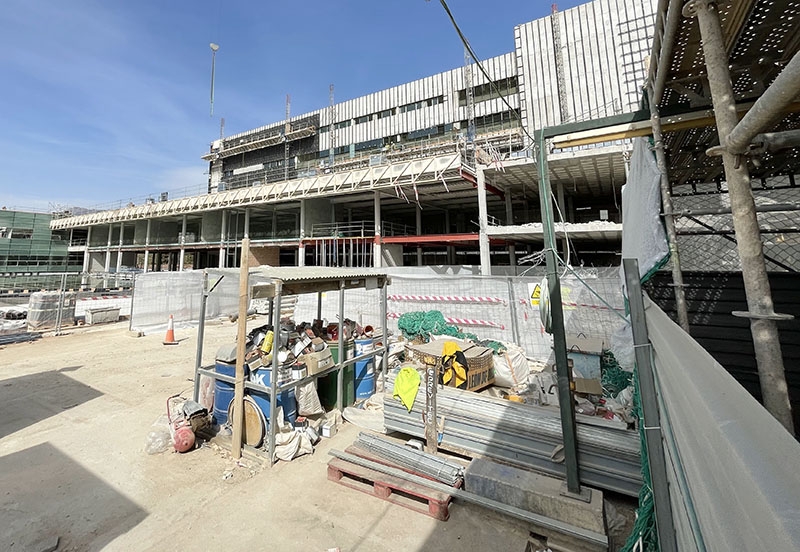 Utbyggnaden av sjukhuset Costa del Sol väntas vara kar mot slutet av året.