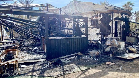 Restaurang Nini blev helt utbränd natten till 21 april.