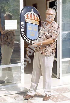 Stig Öberg poserade för Sydkusten när han 1993 blev utsedd till Sveriges honorärkonsul i Málagaprovinsen.