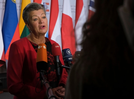 EU:s svenska migrationskommissarie Ylva Johansson deltar i samordningen av ordförandeskiftet.
