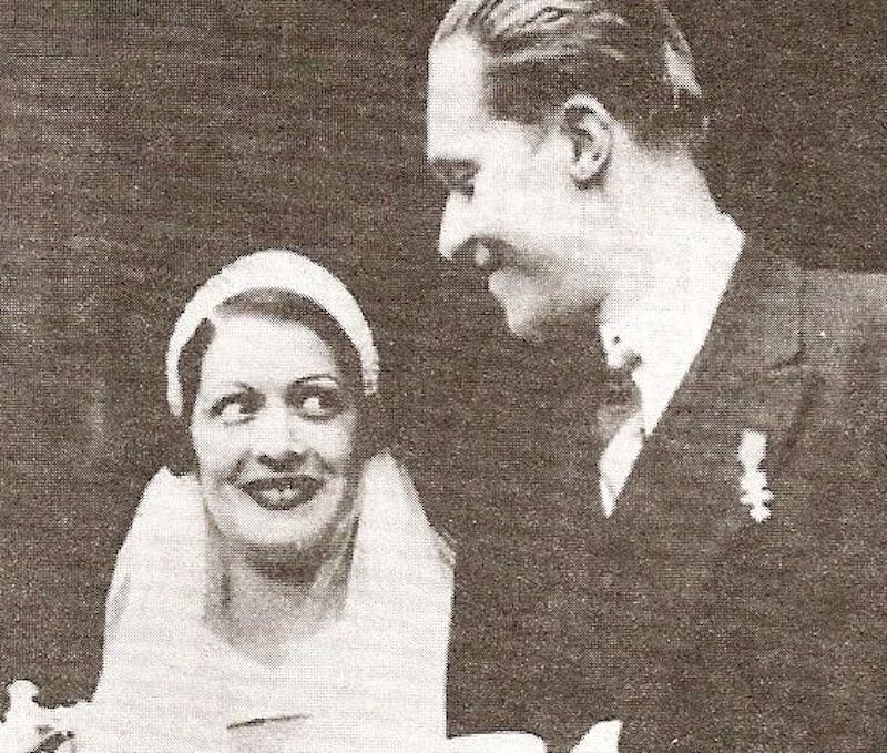 Alfonso och Edelmira gifte sig 21 juni 1933 i Ouchy i Schweiz.