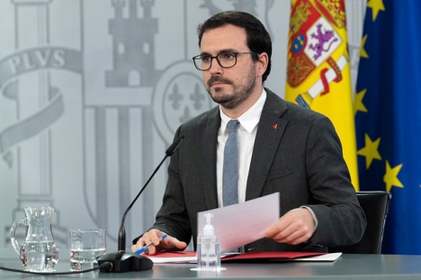 Alberto Garzón är konsumentminister och ledare för det spanska kommunistpartiet.