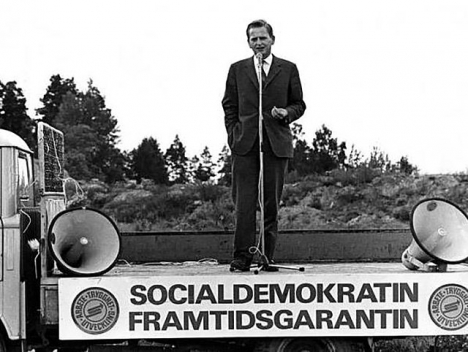 Vid ett tillfälle under valkampanjen 1968 kortade Olof Palme ner sitt tal rejält, något som kåsören får ta på sig.