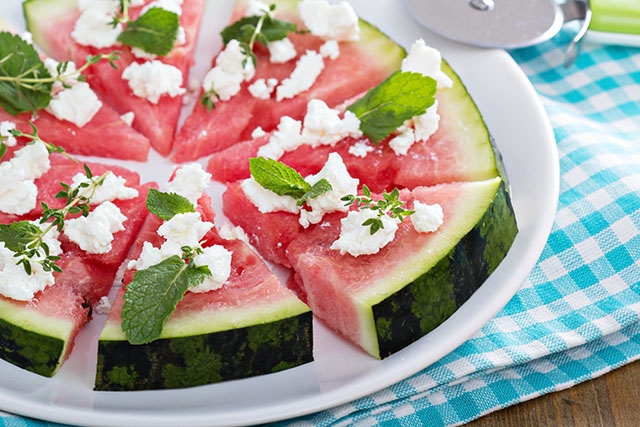 Varför inte prova på en vattenmelonpizza i sommar?