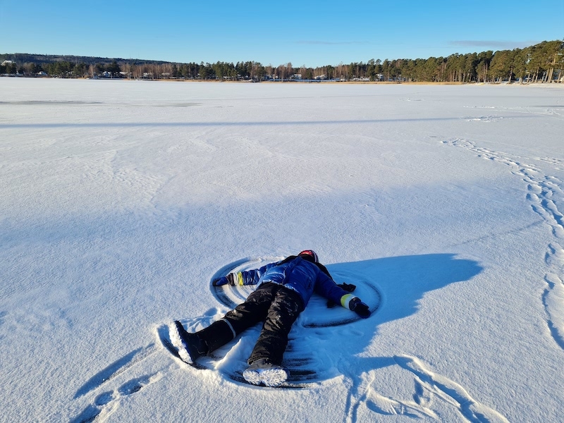 Den vita julen med familjen i Sverige, hotades i sista stund av covid. Men slutet gott, allting gott.