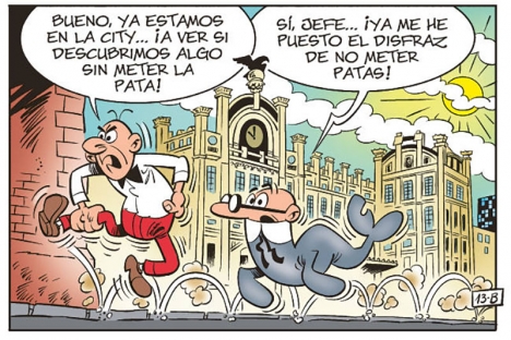 Seriefigurerna ”Mortadelo y Filemón” har förgyllt många spanjorers barndom, inkluderat bloggförfattarens.