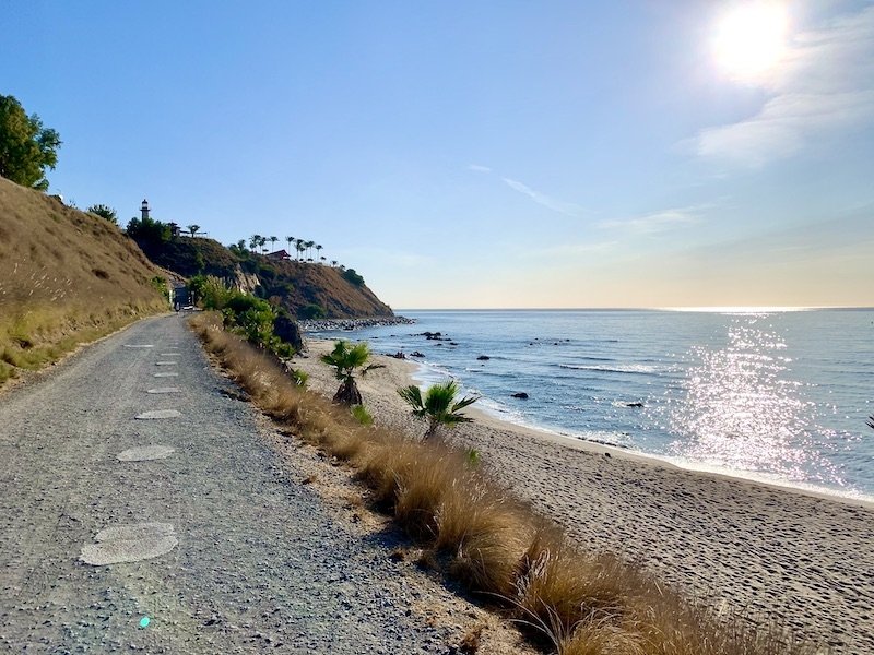 En favoritpromenad i Carvajal, Benalmádena.
