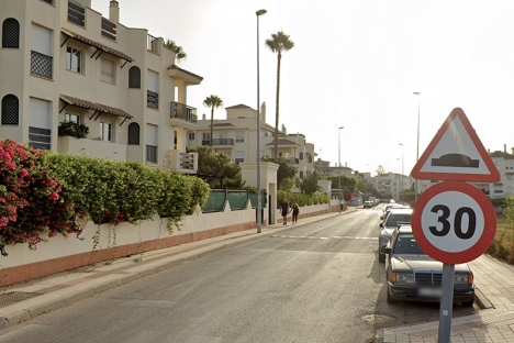 Calle Río Danubio i Nueva Andalucía. Foto: Google Maps