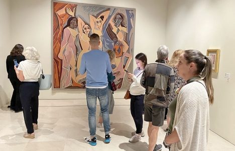 Många passade i helgen på att besöka både den fasta och temporära utställningen i Picassomuseet i Málaga, då det var gratis entré med anledning av 20-årsjubiléet.