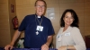 Kyrkoherde Anders Roos med Kyrkorådets ordförande Helena Idsäter informerade om kyrkans verksamhet på Costa del Sol. 