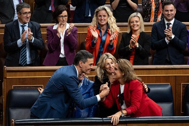 Pedro Sánchez har ännu en gång visat prov på enastående politisk uthållighet, men den nya mandatperioden riskerar att bli en mardröm för honom. Foto: PSOE