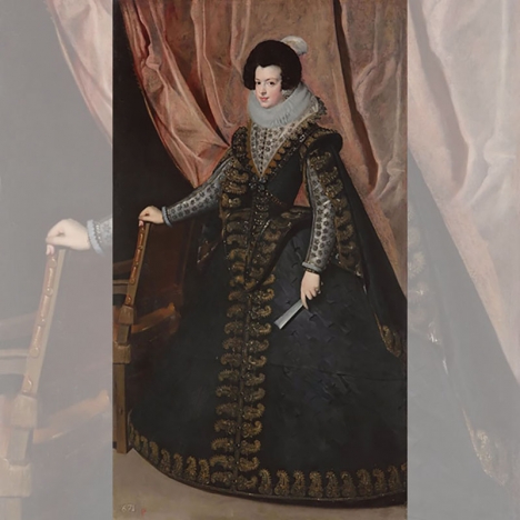 Tavlan är ett porträtt av den franskfödda drottningen i Spanien Isabel de Borbón (1602-1644): Foto: Sotheby´s