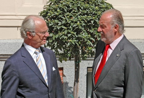Monarkerna Carl Gustaf och Juan Carlos träffades i Madrid den 24 september 2009, några år innan den spanske kungen skulle falla till föga och tvingas abdikera.