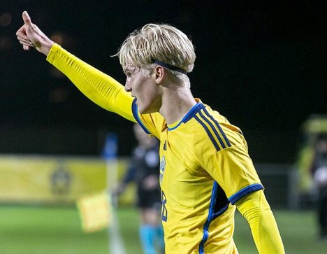 Lucas Bergvall har redan debuterat i svenska landslaget. Foto: Amanda Aikioniemi/Wikimedia Commons