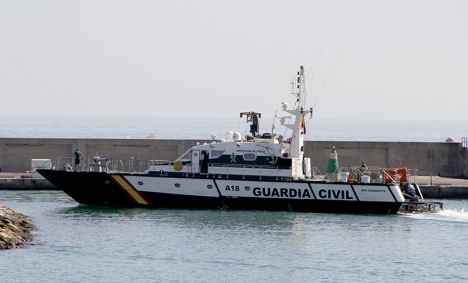 Kustbevakningsbåt tillhörande Guardia Civil.