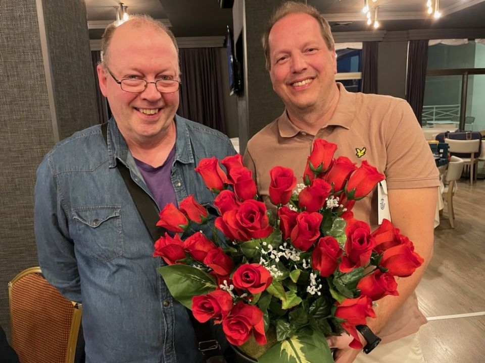 Stefan Olausson och Johan Grönkvist spelade hem segern. Foto: Svenska Bridgeförbundet