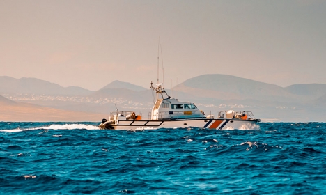 Arkivbild på patrullerande spansk kustbevakningsbåt.