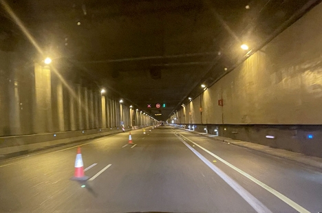För att undvika att förvärra trafikstockningarna vid San Pedro-tunneln kommer byggarbetet endast att ske nattetid.
