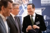 Tidigare talmannen i parlamentet José Bono (till höger) med Sveriges ambassadör Teppo Tauriainen. Foto: Svensk-Spanska Handelskammaren