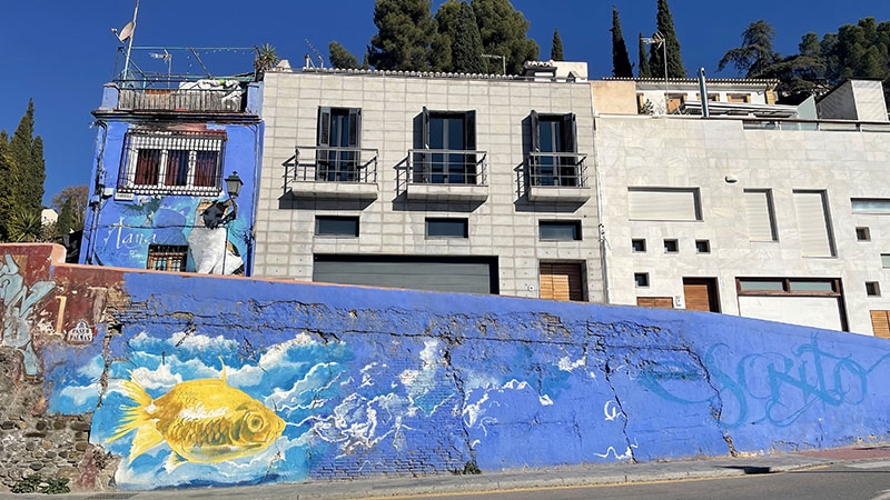 Idag bjuder vi på en ny spännande mural i Granada av den kände lokale konstnären Raúl Ruiz.