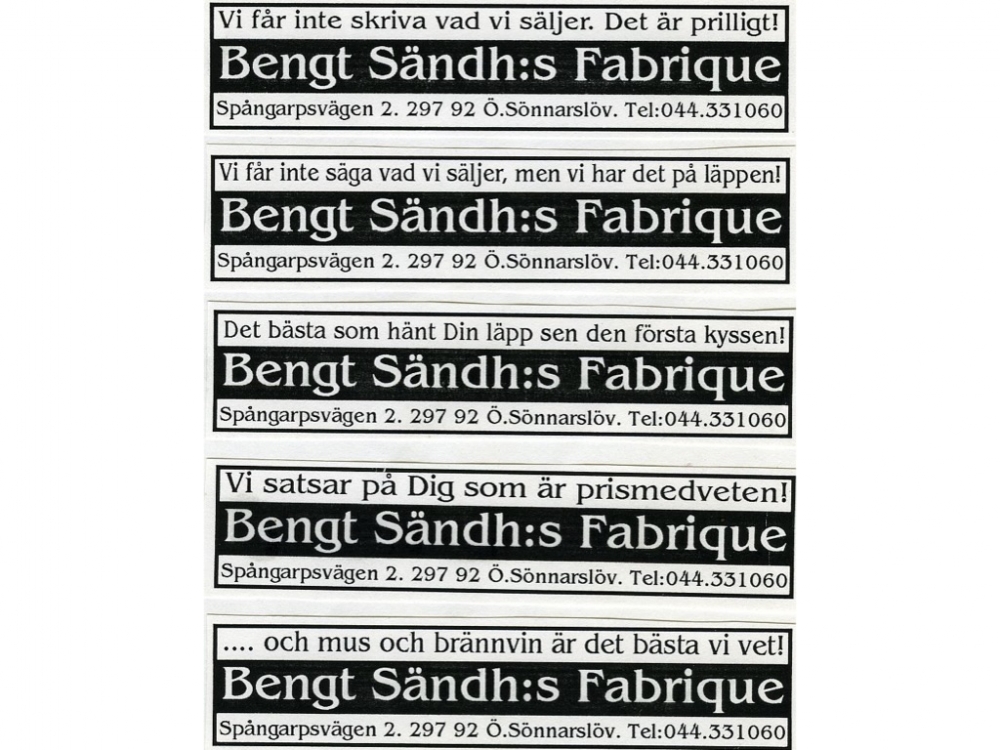 Bengt Sändh blev expert på subliminal reklam när ordet ”snus” bannlytes i annonser.