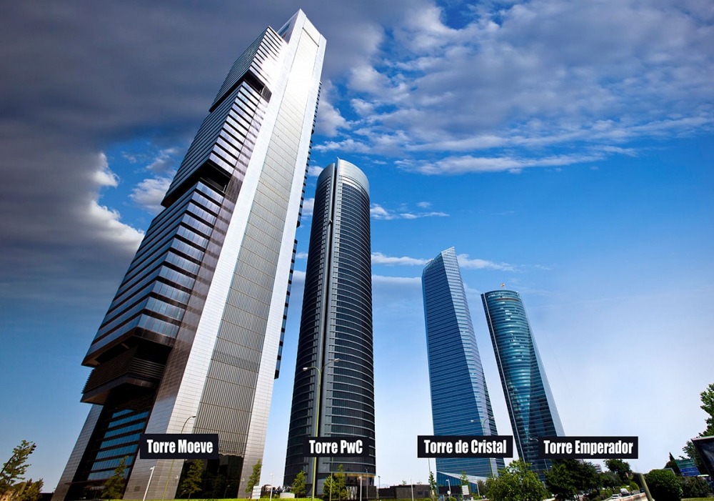 En av de fyra skyskrapor som utgör ”Cuatro Torres” i Madrid kommer att relegeras till femteplatsen på den spanska höjdrankingen, när TM Tower i Benidorm står klart.