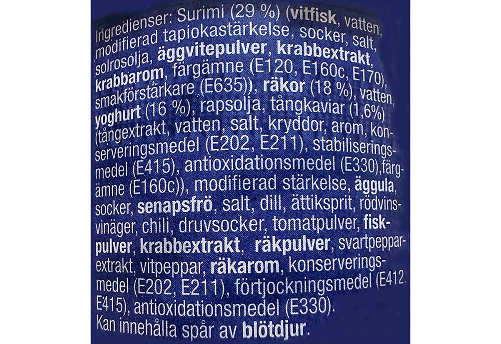 Matkorgen är full av förfalskningar.