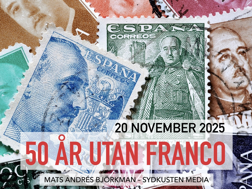 På 50-årsdagen av Francisco Francos död håller Sydkustens chefredaktör Mats Björkman ett föredrag på Spisa Foodmarket i Centro Plaza.