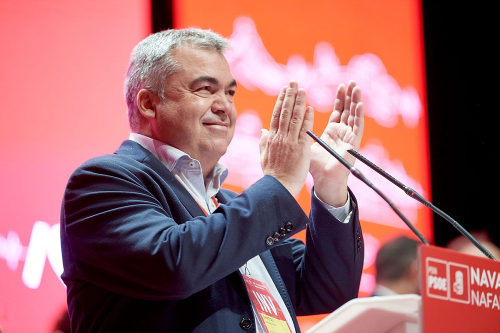 Företaget Servinabar, där Santos Cerdán tidigare var delägare, mottog enligt Guardia Civil återkommande provisioner från byggjätten Acciona i samband med offentliga upphandlingar. Foto: PSOE