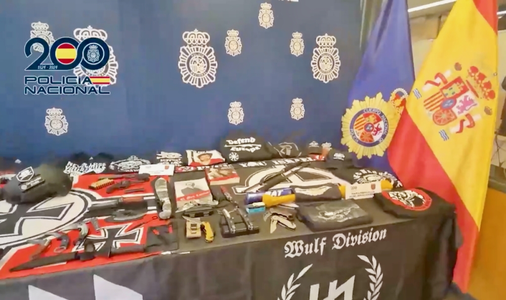 Den högerradikala cellen ska ha uppmanats att genomföra riktade attacker för att destabilisera demokratin Foto: Policía Nacional