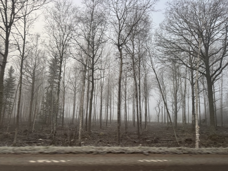 Det blev drygt hundra mil på de svenska vägarna under julhelgen för bloggaren som saknade den spanska vägservicen.