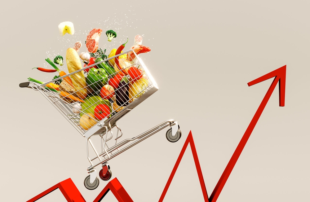 Kärninflationen steg under februari till 2,7 procent, drivet av prisökningar inom bland annat livsmedelssektorn.