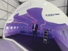 Eric Peyrucain, Senior Commercial Director for Connected Aircraft p&aring; Airbus, inne i den fullskaliga A330neo Airspace-kabinmodellen p&aring; MWC 2026. Foto: Nicholas Christiansen