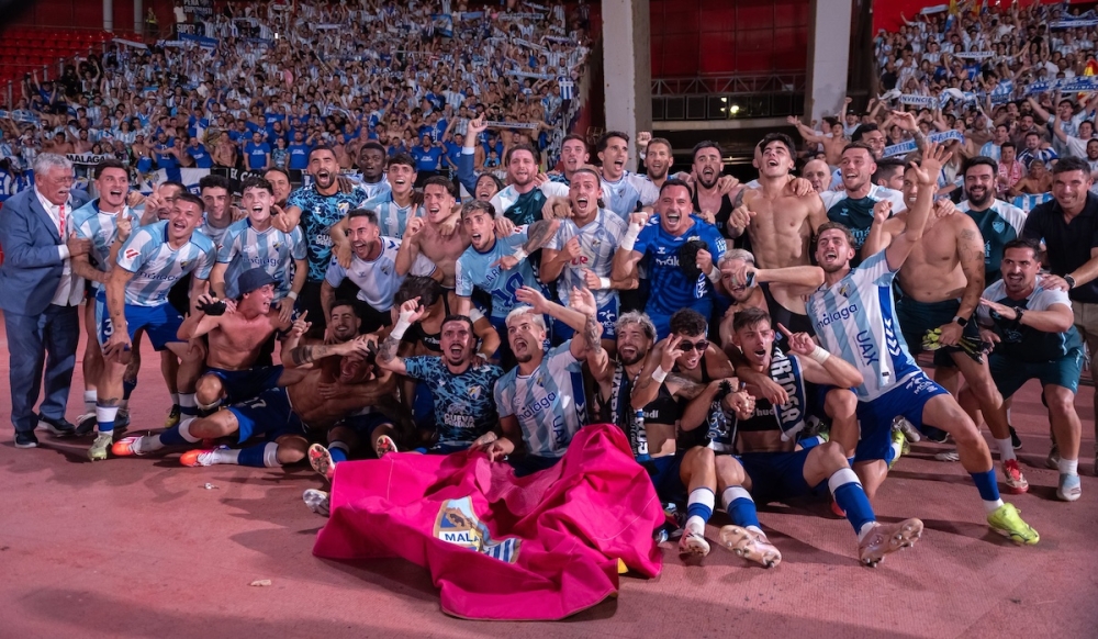 Málaga hade stora ekonomiska problem och tvångsnedflyttades 2020, men har nu arbetat sig tillbaka till toppfotbollen. Foto: Málaga CF