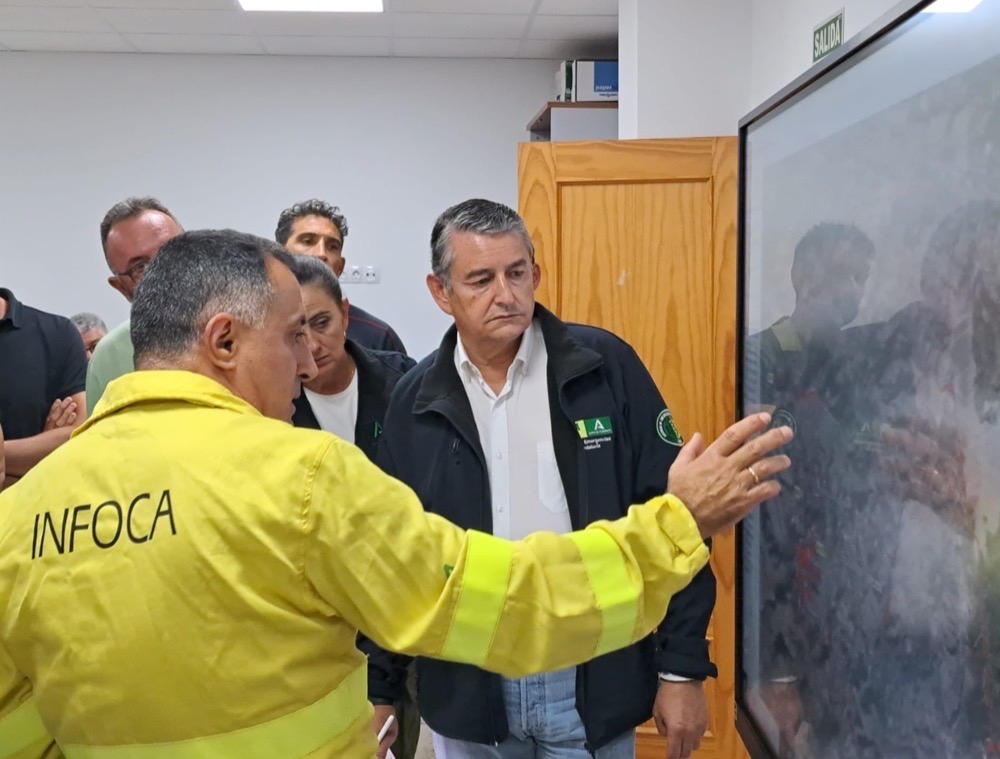 Andalusiens vicepresident Antonio Sanz leder räddningsarbetet. Foto: @antoniosanz
