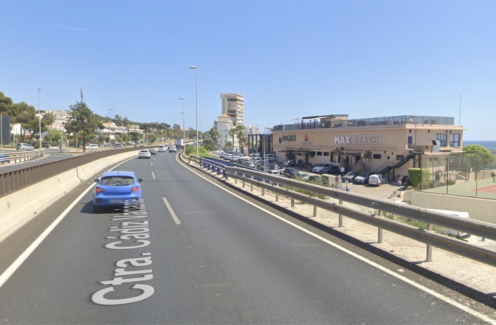 Guardia Civil arbetar med att identifiera det fordon som lämnade olycksplatsen vid Riviera del Sol. Foto: Google Maps
