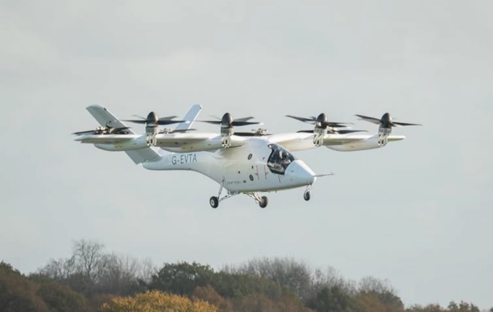 Meningen är att elektriska luftfarkoster ska bli en del av framtidens hållbara och integrerade transportsystem. Foto: Vertical Aerospace