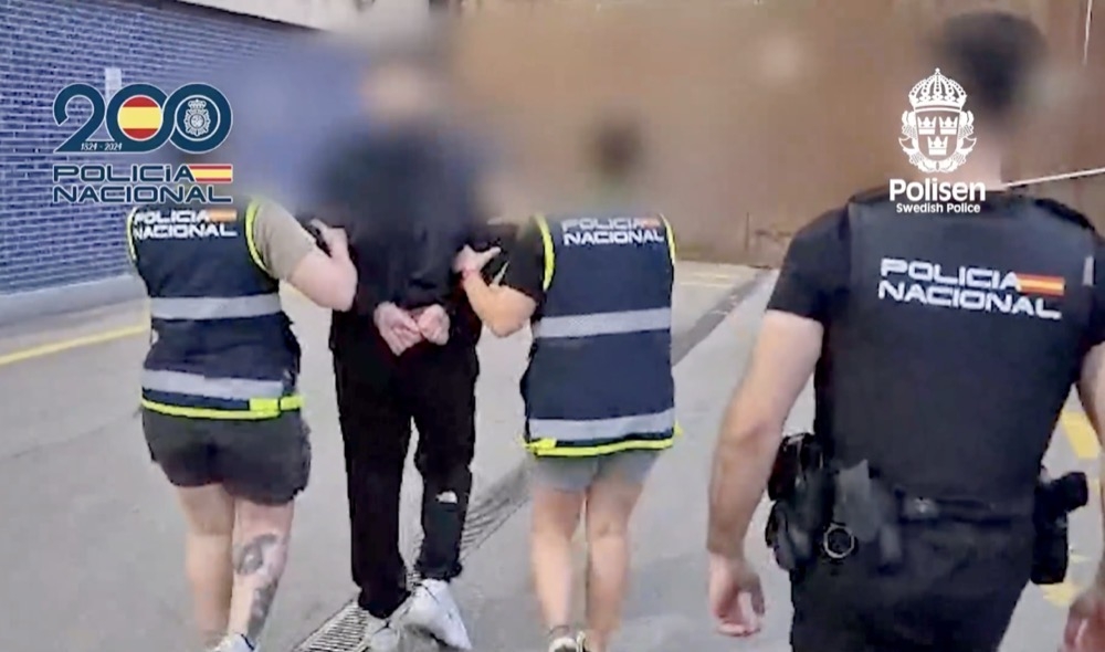 Insatsen grundar sig i en omfattande internationell utredning om svensk organiserad brottslighet med kopplingar till Katalonien. Foto: Policía Nacional