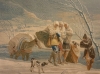 Ett flertal gobel&auml;nger &auml;r v&auml;vda efter motiv av den k&auml;nde konstn&auml;ren Francisco de Goya, bland annat denna som skildrar ett sn&ouml;ov&auml;der utanf&ouml;r Madrid.