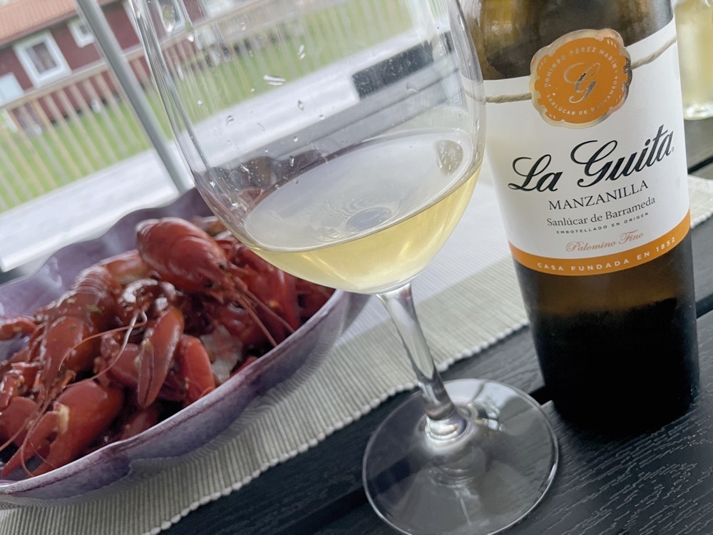 Torr sherry är en fantastisk dryck ihop med tapas och skaldjur.
Till kräftor är en manzanilla från Sanlúcar de Barrameda allra bäst. Foto: Björn Andersson