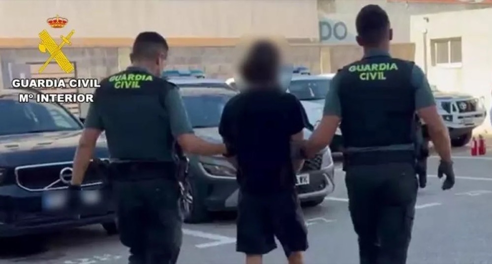 Förebyggande poliskontroller gjorde det möjligt att lokalisera och omhänderta de fyra män som var efterlysta av myndigheter i Sverige och Polen. Foto: Guardia Civil