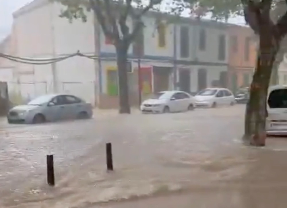 Felanitx fick upp till 106 millimeter regn och hör till de områden som drabbats hårdast av skyfallen på Mallorca. Foto: IBMeteo