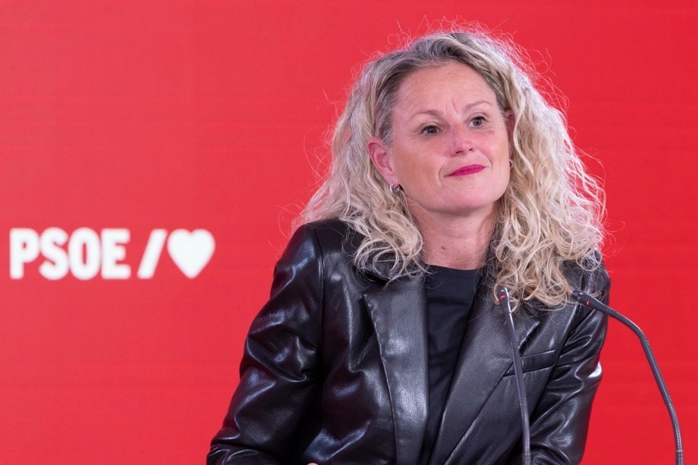 Montse Mínguez avstår från att kandidera i parlamentsvalet den 29 november trots Pedro Sánchez' uttryckliga stöd. Foto: PSOE