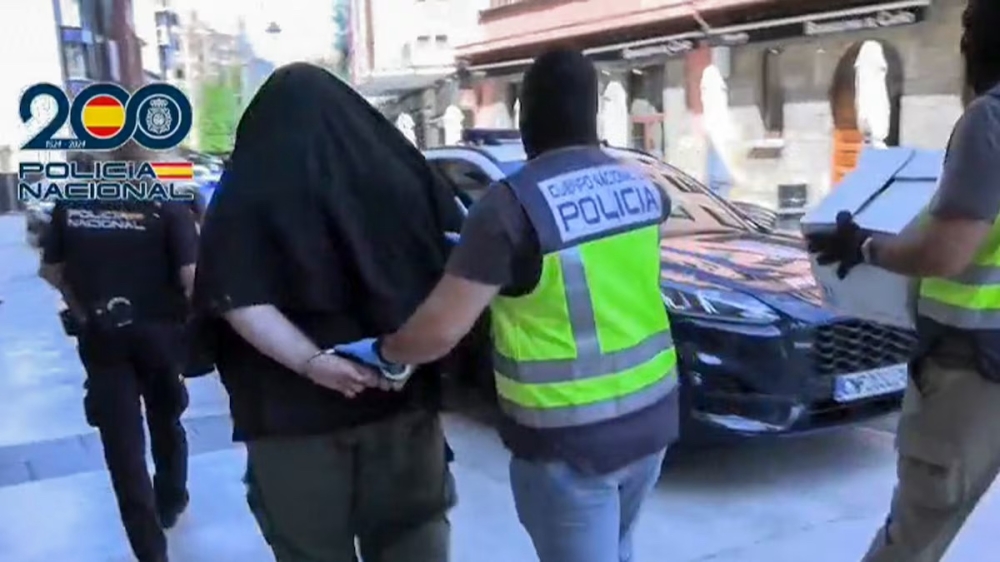 Den påstådde grundaren av nätrörelsen Blocus i Spanien misstänks ha samordnat oroligheterna via egna Telegramgrupper. Foto: Guardia Civil