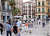 Besöket i Málaga inkluderade vandring i de vackra och nyrenoverade kvarteren i centrum.