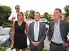 Fastighetsbyråns styrelseordförande Per Johnler backade bokstavligen upp Claus Vestergaard, Sam Hultegård och Johanna Lindgren, som kommer att driva kontoret i Marbella.