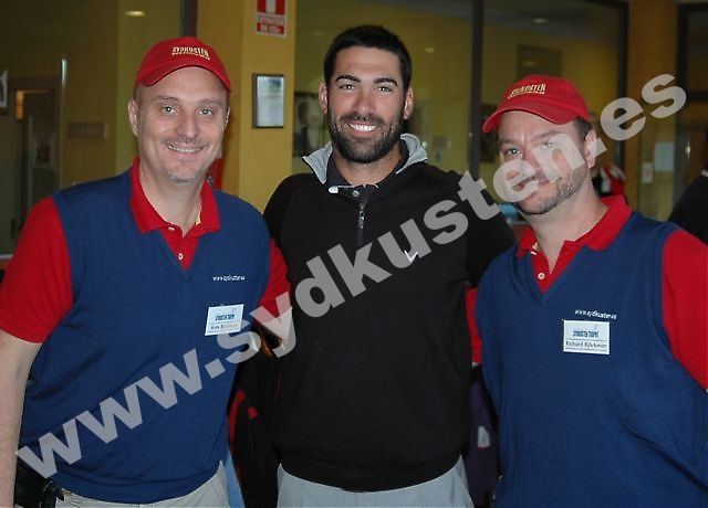 Sydkustens Mats och Richard Björkman fick tillfälle att hälsa på spanska elitproffset Álvaro Quirós, när Sydkusten Trophy startade på hans hemmabana La Cañada Golf 21 oktober.