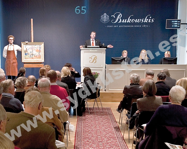 På en Bukowskiauktion byter konstföremål snabbt ägare och stämningen kan liknas vid den på börsen. Foto: Bukowskis