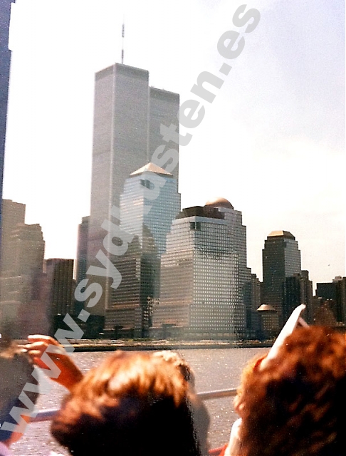 Min egen bild av World Trade Center, som jag besökte 1989.