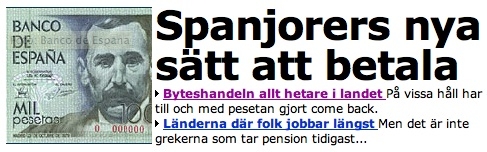 Det är tur att det finns utländska medier som kan berätta hur vi verkligen har det i Spanien..!